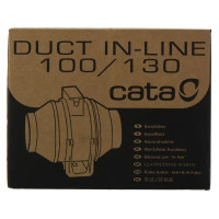 Вентилятор осевой вытяжной Cata SMT D100 мм 24 дБ 130 м³/ч цвет слоновая кость