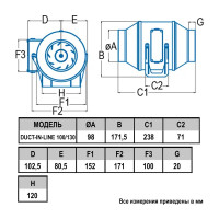 Вентилятор осевой вытяжной Cata SMT D100 мм 24 дБ 130 м³/ч цвет слоновая кость