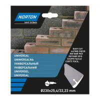 Диск алмазный универсальный Norton Universal с сегментированной кромкой 230x22.2 мм