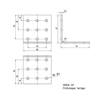 Угол крепежный равносторонний GAH ALBERTS KUR 60x60x60x2.5