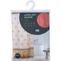 Штора для ванной Bath Plus Rome 180x180 см полиэстер цвет бежевый