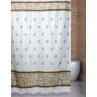 Штора для ванной Bath Plus Rome 180x180 см полиэстер цвет бежевый
