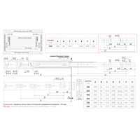 Направляющие шариковые DB3501 350 мм, металл, цвет цинк