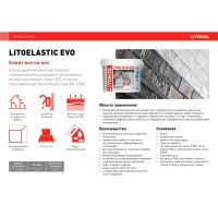 Клей для плитки реактивный Litokol Litoelastic Evo 5кг
