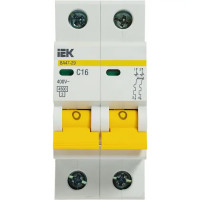 Автоматический выключатель IEK ВА47-29 2P C16 А 4.5 кА