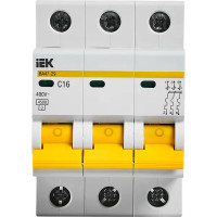 Выключатель автоматический IEK ВA47-29 3 полюса 16 A