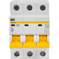 Выключатель автоматический IEK ВA47-29 3 полюса 20 A