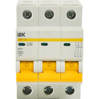Автоматический выключатель IEK ВА47-29 3P C32 А 4.5 кА