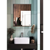 Зеркало для ванной Omega Glass NNFP006М с полкой 50x60 см прямоугольное