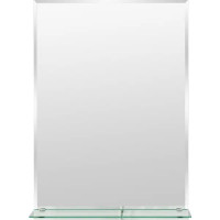 Зеркало для ванной Omega Glass NNSP008М с полкой 50x70 см прямоугольное