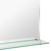 Зеркало для ванной Omega Glass NNSP008М с полкой 50x70 см прямоугольное