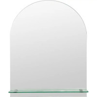 Зеркало для ванной Omega Glass NNKP201M с полкой 40x50 см арка