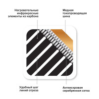 Инфракрасная пленка для теплого пола Caleo Grid 5 м2 1100 Вт