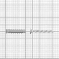 Дюбель для полнотелых материалов Fischer SX с шурупом 6x30 мм нейлон/оцинкованная сталь 15 шт.