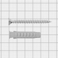 Дюбель для полнотелых материалов Fischer SX с шурупом 8x40 мм нейлон/оцинкованная сталь 10 шт.