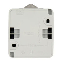 Выключатель накладной влагозащищённый Systeme Electric Этюд 2 клавиши IР44 цвет серый