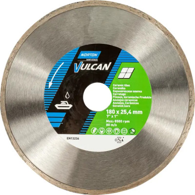 Диск алмазный для плитки Norton Vulcan Tile 180x25.4 мм