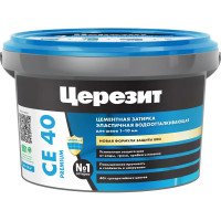 Затирка цементная Церезит CE 40 водоотталкивающая цвет жасмин 2 кг
