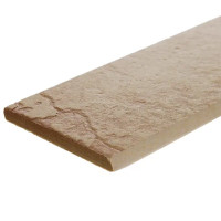 Плинтус неполированный EcoRelief ER01 7x30 см цвет бежевый