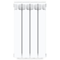 Радиатор секционный Rifar Monolit 500/100 биметалл 4 секции боковое подключение цвет белый