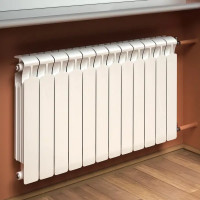 Радиатор секционный Rifar Monolit 500/100 биметалл 4 секции боковое подключение цвет белый