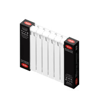 Радиатор секционный Rifar Monolit 500/100 8 секций боковое подключение биметалл белый