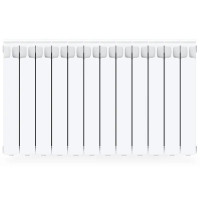 Радиатор секционный Rifar Monolit 500/100 12 секций боковое подключение биметалл белый