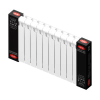 Радиатор секционный Rifar Monolit 500/100 12 секций боковое подключение биметалл белый