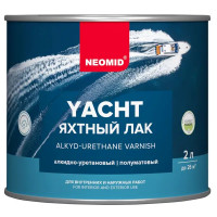 Лак яхтный Neomid полуматовый прозрачный 2 л