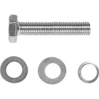 Болт с гайкой и шайбой M10x50 мм, 2 шт.