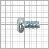 Винт с полукруглой головкой M3x6 мм, 40 шт.