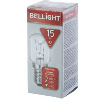 Лампа накаливания для холодильника Bellight E14 15 Вт свет тёплый белый