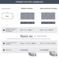 Ламинат «Дуб Авиньон» 32 класс толщина 8 мм 2.13 м²