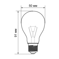 Лампа накаливания Bellight шар E27 75 Вт свет тёплый белый