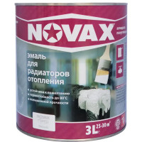 Эмаль для радиаторов Novax полуглянцевая цвет белый 3 л