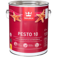 Эмаль Tikkurila Pesto 10 матовая цвет белый 2.7 л