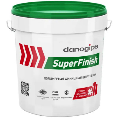 Шпатлевка полимерная финишная Danogips SuperFinish 18.1 кг