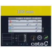 Вентилятор осевой вытяжной Cata E100G D100 мм 31 дБ 115 м³/ч цвет белый