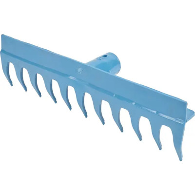 Грабли прямые 11 зубьев 43 см, пластик без черенка