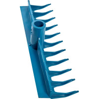 Грабли прямые 11 зубьев 43 см, пластик без черенка