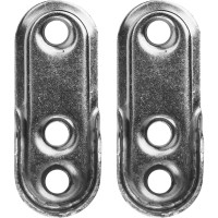 Держатель для овальных штанг 30х15 мм, металл, цвет хром, 2 шт.