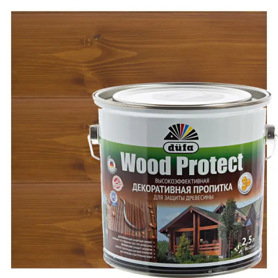 Антисептик Wood Protect цвет орех 2.5 л