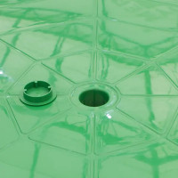Стол садовый круглый 90x90x71.5 см пластик зеленый