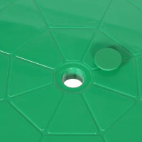 Стол садовый круглый 90x90x71.5 см пластик зеленый