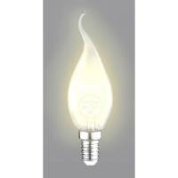 Лампа накаливания Bellight E14 230 В 60 Вт свеча на ветру прозрачная 3 м2 свет тёплый белый