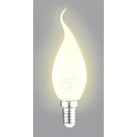 Лампа накаливания Bellight E14 230 В 60 Вт свеча на ветру матовая 3 м2 свет тёплый белый