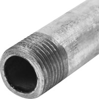 Сгон удлинённый d 15 мм L 0.15 м оцинкованная сталь