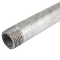 Сгон удлинённый d 15 мм L 0.5 м оцинкованная сталь