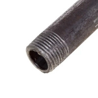 Сгон удлиненный стальной черный 1/2 L300мм