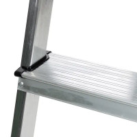 Стремянка алюминиевая Hailo 3 ступени 8160-307, лоток для инструментов, максимальная нагрузка 150 кг